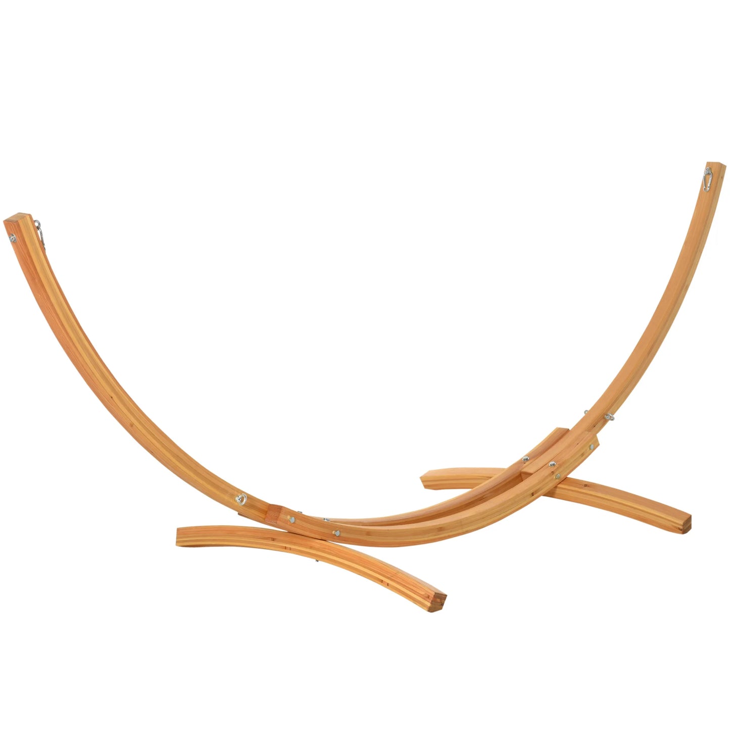 Outsunny 11 Foot Wooden Hammock Stand Universal Fit Garden Picnic Camp Accessories