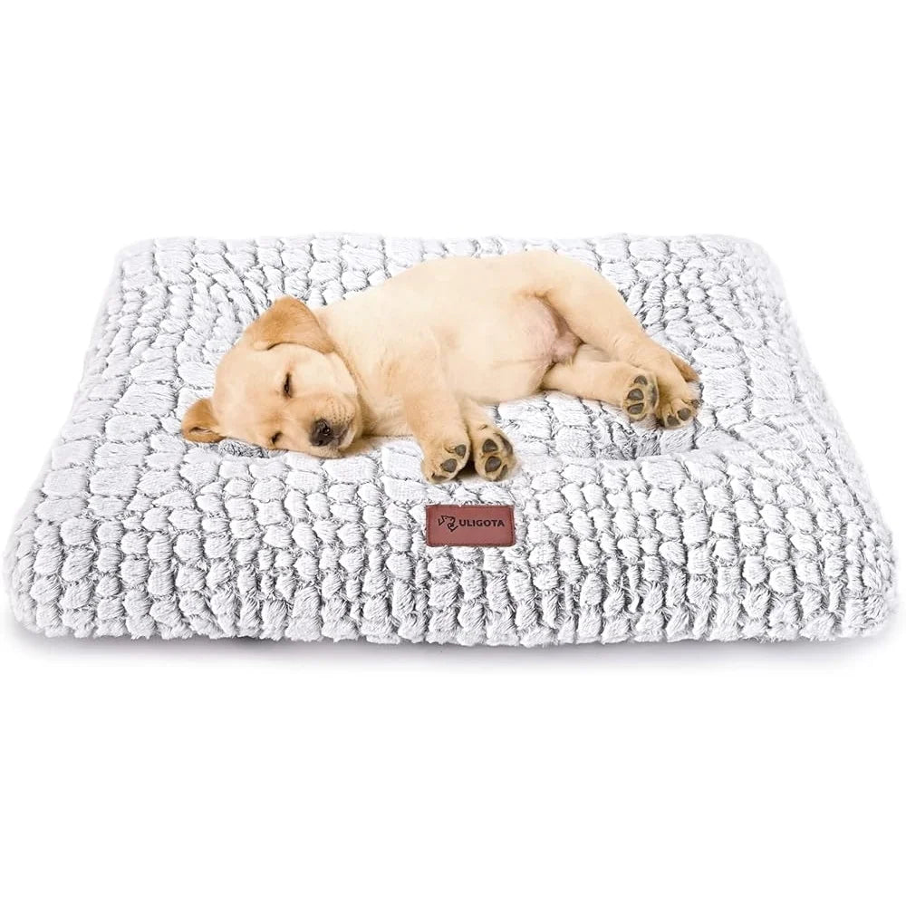 Soft Fluffy Dog Bed Crate Pad Non Skid Cushion Mat for Small Pets Durable Puppy Sleeping Mat 24x18 Inch