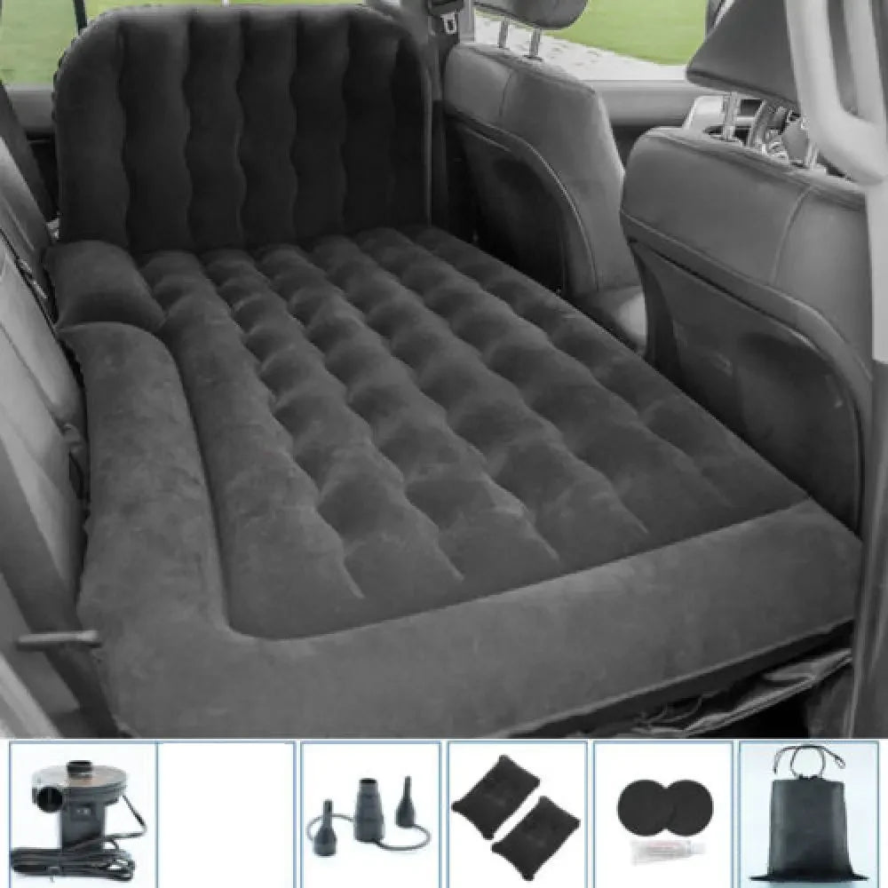 Portable SUV Travel Air Mattress Cushion Inflatable Car Bed Mattress with 2 Pillows Outdoor Camping Cushion