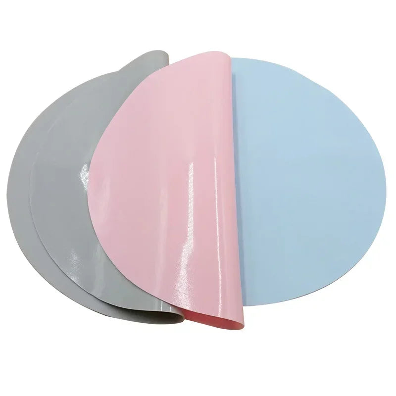 Mat Spill Proof Pet Bowl Silicone Feeding Anti Slip Cat Shaped Fountain Feeder Round Accessories for Dogs and Cats