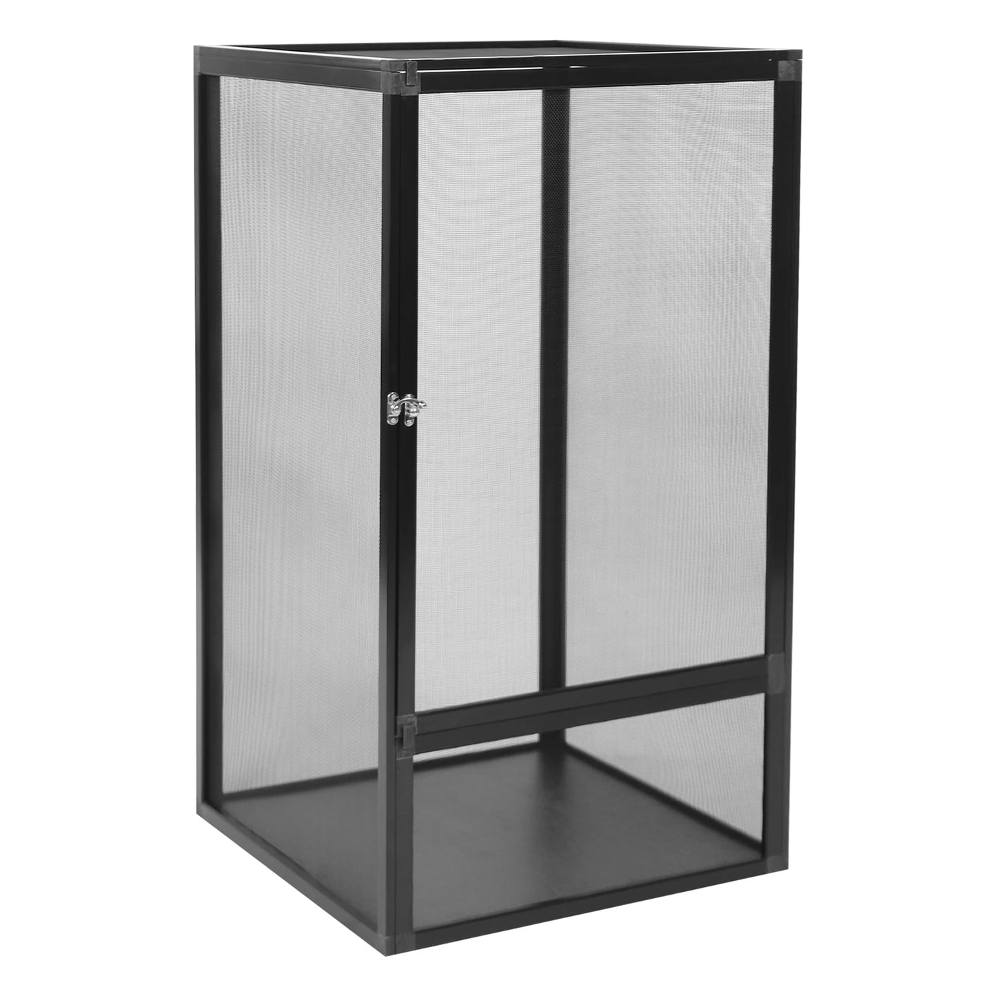 Aluminum Alloy Reptile Vivarium Screen Cage Enclosure Climbing Container Feeding Box for Snake Turtle