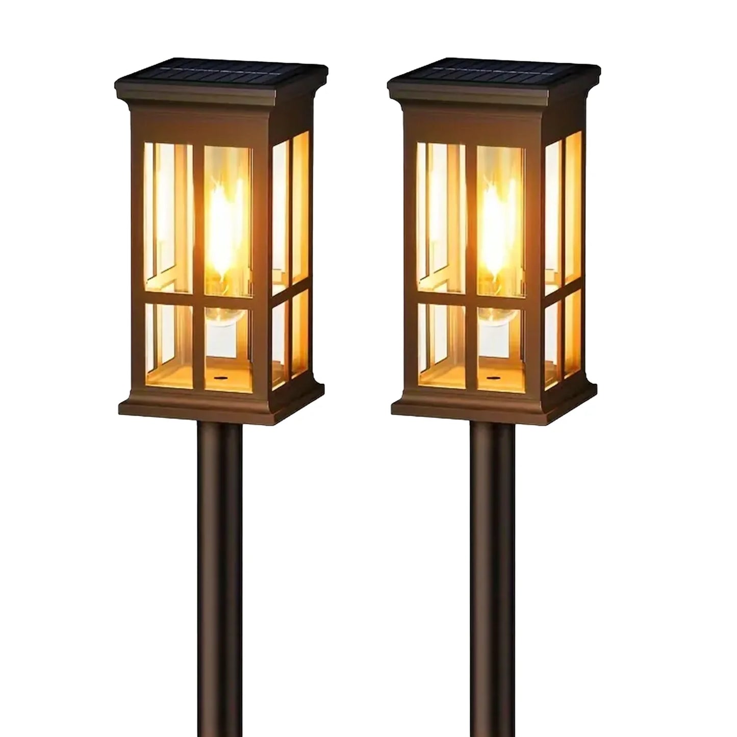 2 6 8 Pack Solar Pathway Lights Super Bright Outdoor Patio