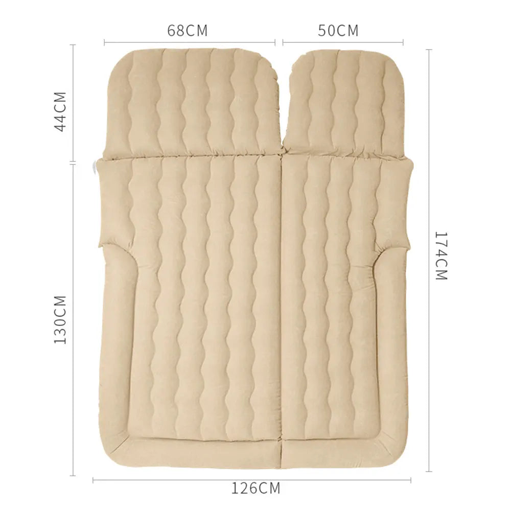 Portable SUV Travel Air Mattress Cushion Inflatable Car Bed Mattress with 2 Pillows Outdoor Camping Cushion