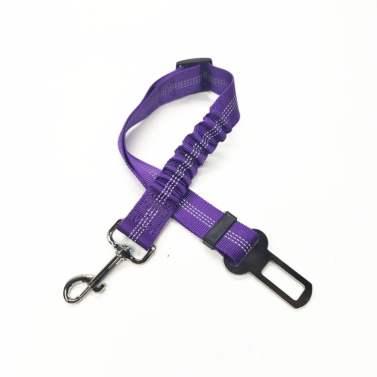 Pet Dog Car Seat Belt Retractable Buffer Elastic Reflective Safety Traction Rope Leash Harness Dog Accessories Supplies