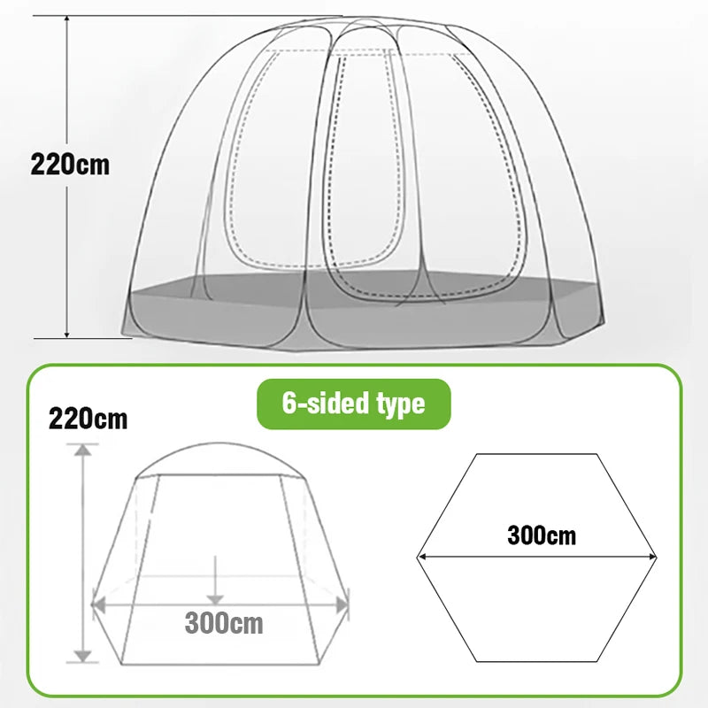 Outdoor Dome Starry Sky Tent For Stargazing 4 To 8 Persons