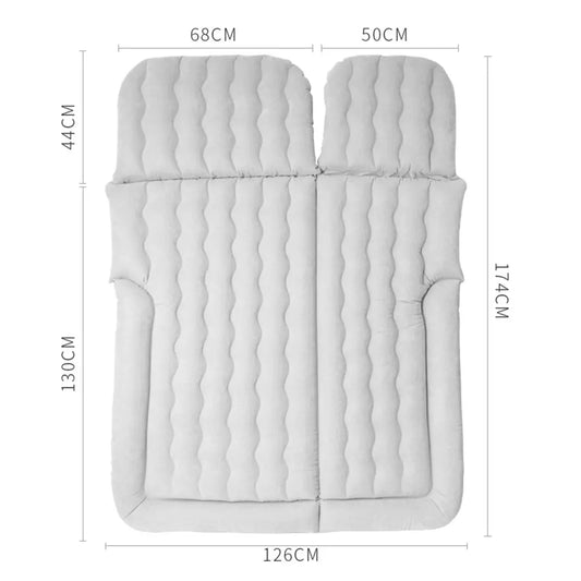 Portable SUV Travel Air Mattress Cushion Inflatable Car Bed Mattress with 2 Pillows Outdoor Camping Cushion