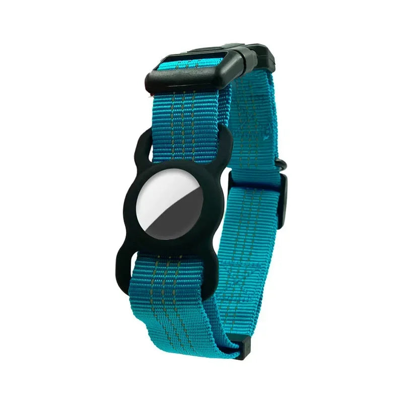 Dog Collar with AirTag Holder Reflective Nylon Anti-Lost Tracking Suit for Dogs and Cats