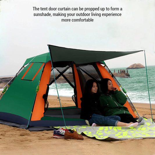 Outdoor Automatic Quick Open Waterproof Tent 3 To 4 Person