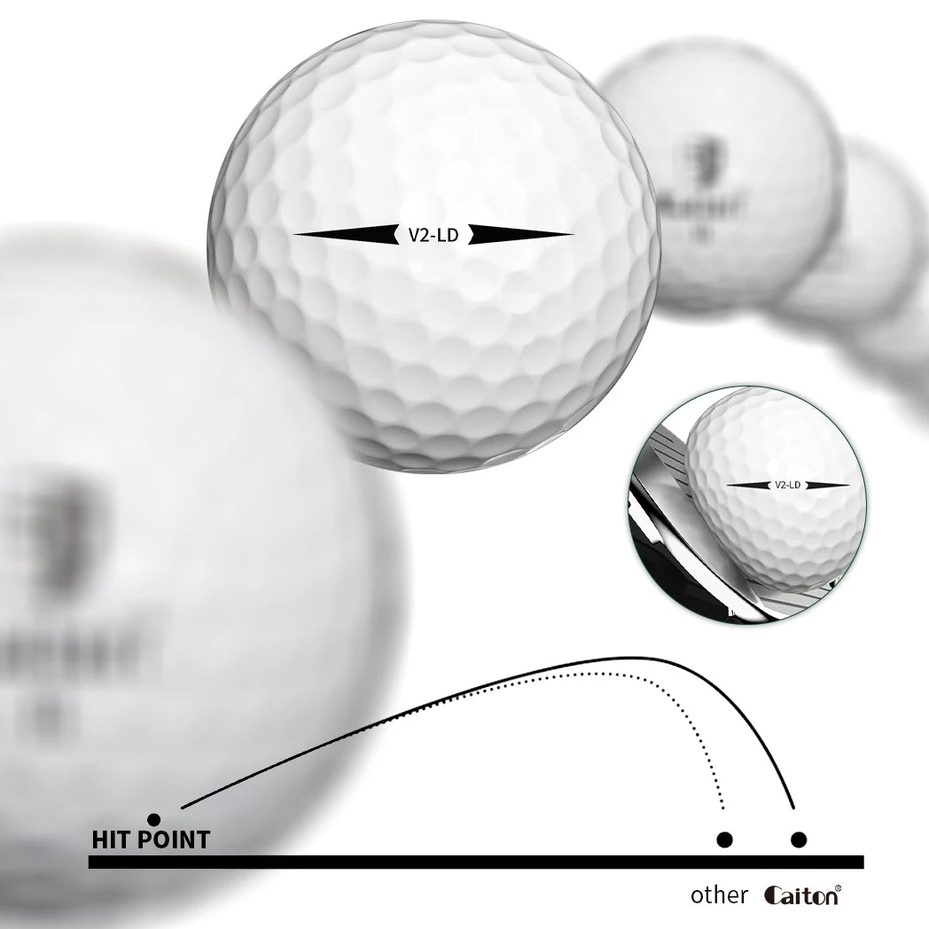 100 Pack Golf Distance Balls Dual Layer Long Shots Training
