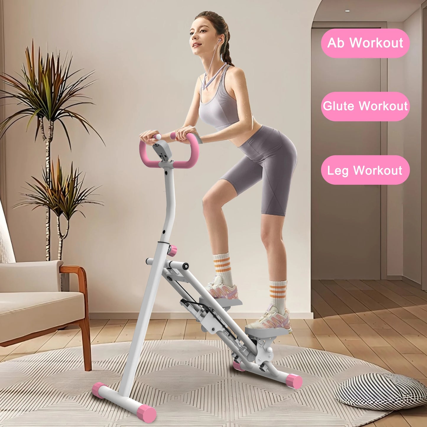 330lbs Stair Stepper Climber Machine with Handlebar Upgrade Vertical Climber Workout Machine for Full Body Exercise