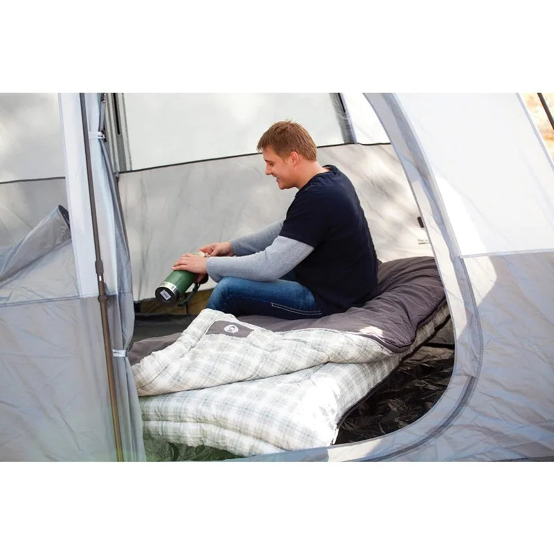 Coleman Heritage Big and Tall Cold Weather Sleeping Bag 10 Degree Fahrenheit Camping Sleeping Bag for Adults Comfortable