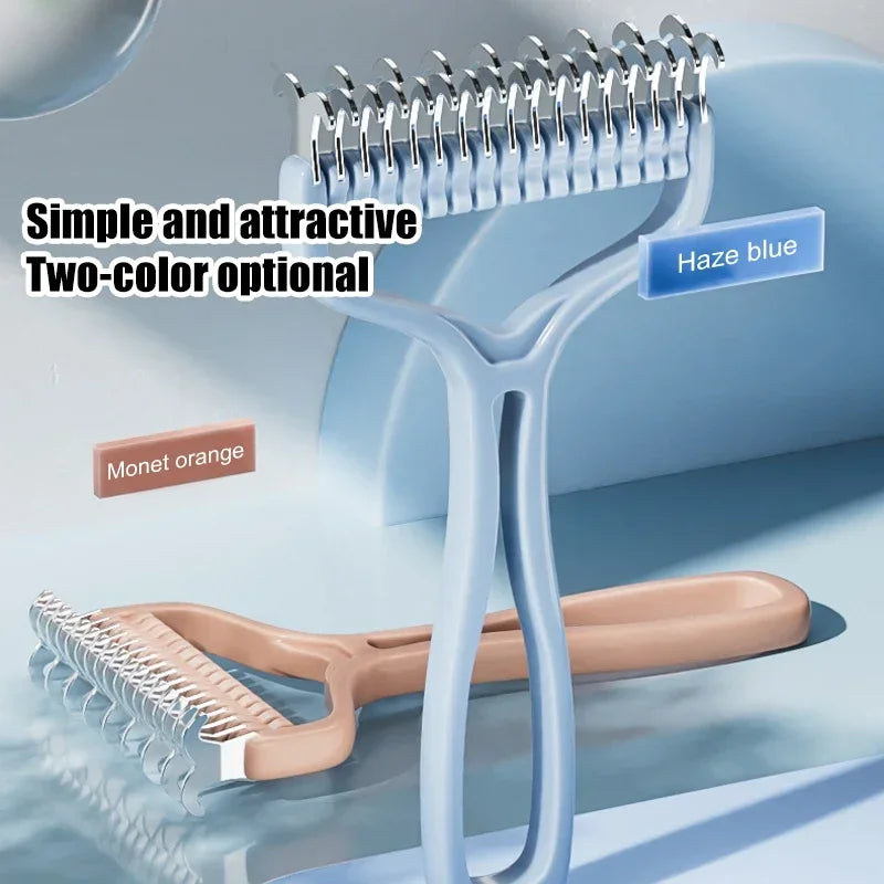 Pet Comb Knot Shedding Tools Double Sided Grooming Brush for Cat and Dog Fur Removal