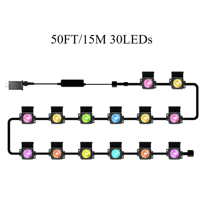 Outdoor Courtyard LED Lights for Illumination and Decoration at Birthday Parties and Weddings