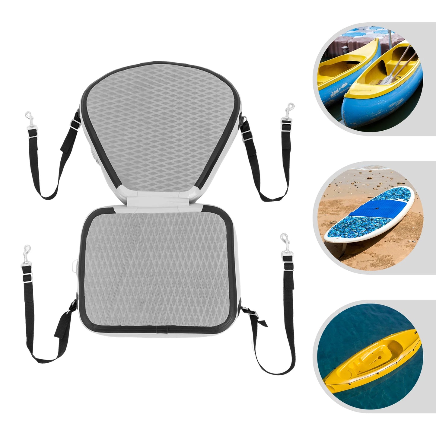 EVA Padded Kayak Seat Cushions Grey for Comfort on Kayak
