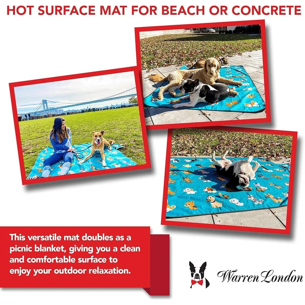 Grooming Blanket Dog Playpen Mat Waterproof Training Pad Picnic Blanket Soft Microfiber Couch Cover Pet Bed Indoor Outdoor Use