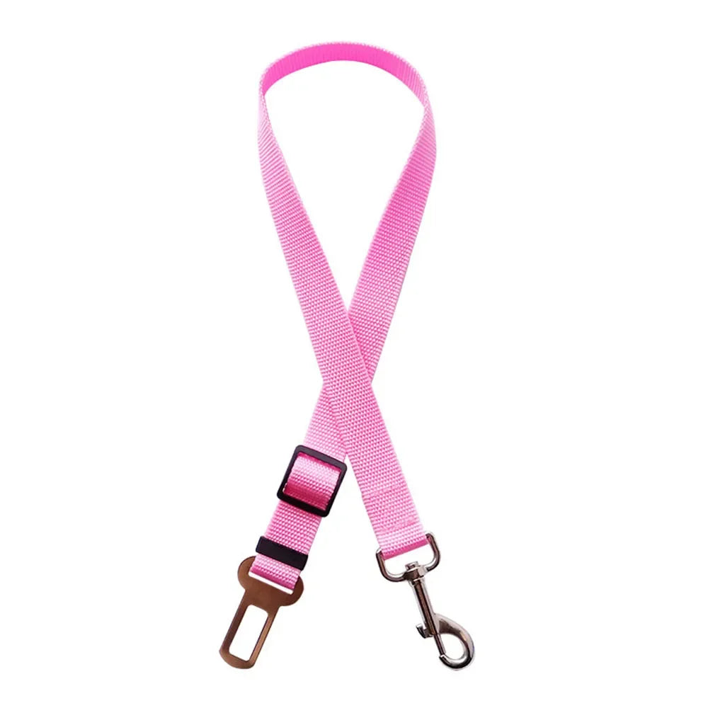 Pet Dog Car Seat Belt Retractable Buffer Elastic Reflective Safety Traction Rope Leash Harness Dog Accessories Supplies