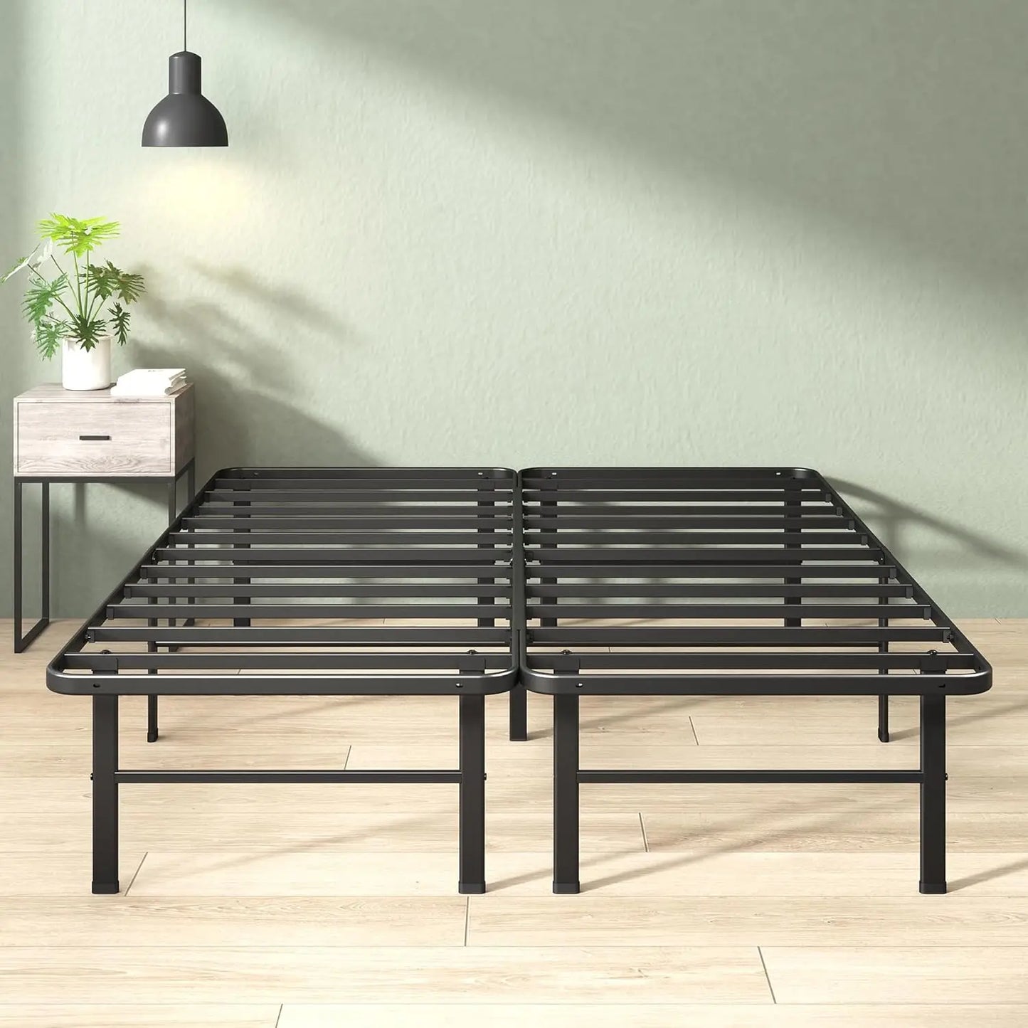 14 Inch Queen Metal Bed Frame Easy Assembly SmartBase