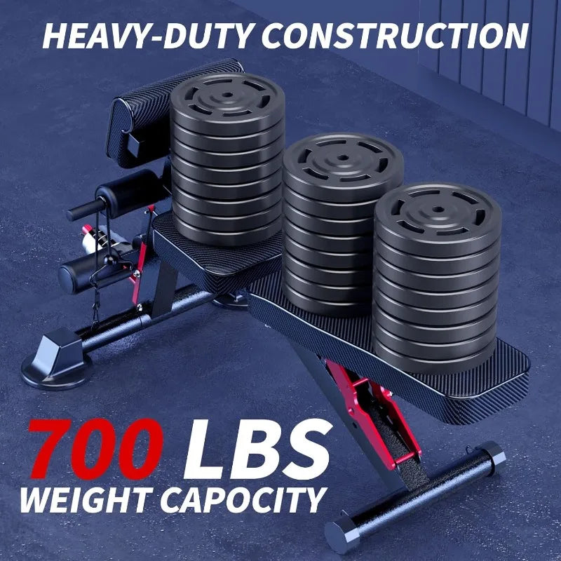 Utility weightBenches for Exercise, Free Installation Design for Portable Fitness Strength Training Equipment at Home Gym