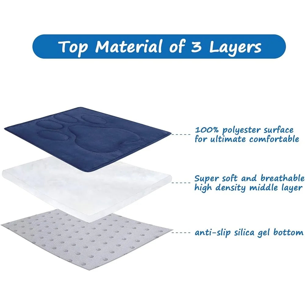 Anti Slip Dog Crate Mat Washable Kennel Pad Comfortable Sleeping Mat for Pets Furniture and Car Seat Protection