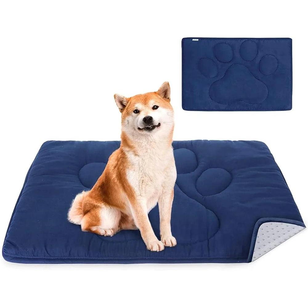 Anti Slip Dog Crate Mat Washable Kennel Pad Comfortable Sleeping Mat for Pets Furniture and Car Seat Protection