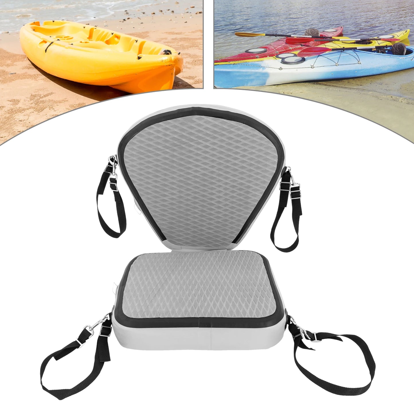 EVA Padded Kayak Seat Cushions Grey for Comfort on Kayak