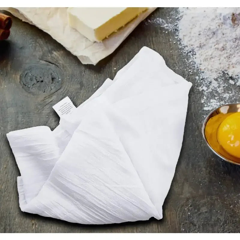 [12 Pack Flour Sack Tea Towels, 28" x 28" Ring Spun Cotton Dish Cloths - Machine Washable - for Cleaning & Drying - White