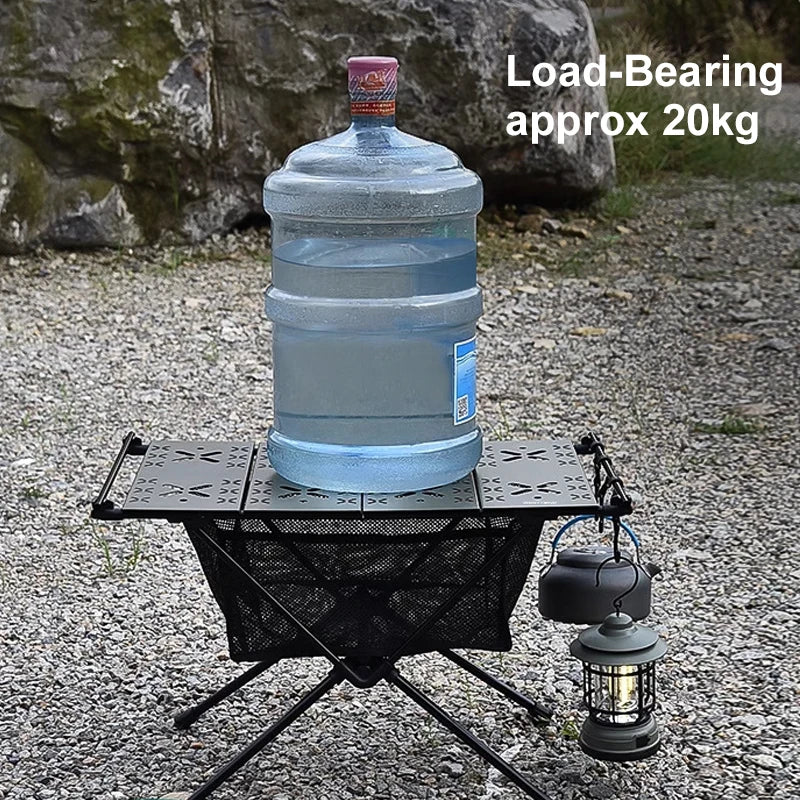 Westtune Folding Aluminum Camping Table Lightweight Portable Outdoor Picnic BBQ Hiking Table with Storage Mesh Bag