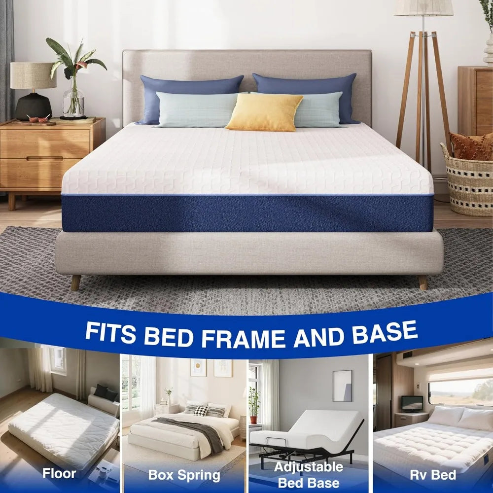6 Inch Gel Memory Foam Mattress Full Size Pressure Relief
