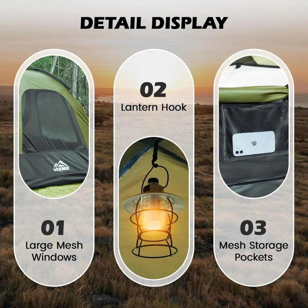 SUV Tent for Camping with Rainfly Waterproof PU3000mm Double Layer Design Car Tents for Camping SUV Tailgate Tent