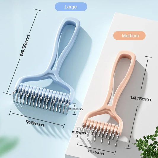 Pet Comb Knot Shedding Tools Double Sided Grooming Brush for Cat and Dog Fur Removal