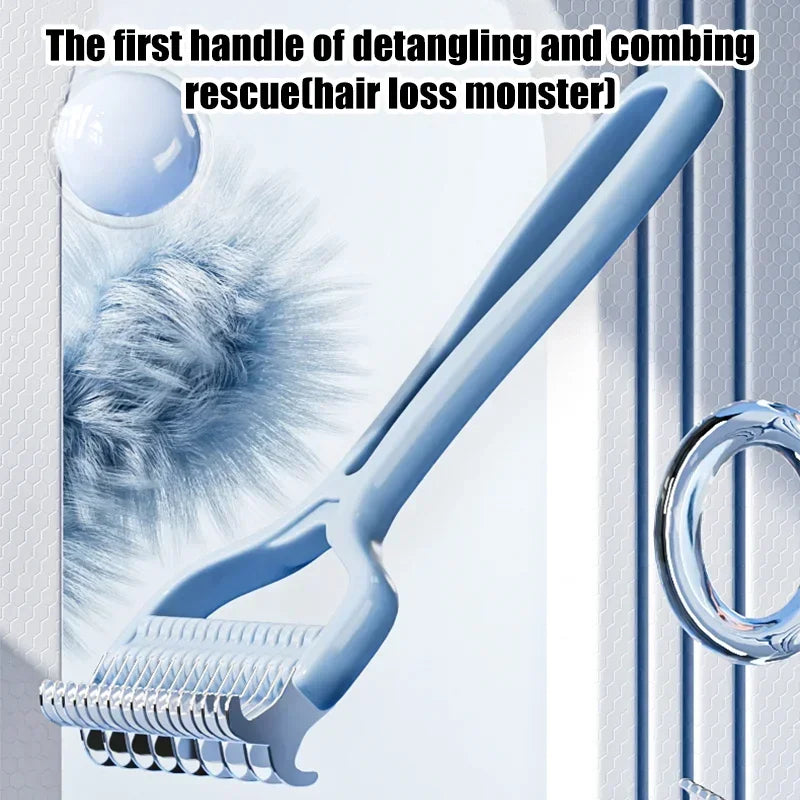 Pet Comb Knot Shedding Tools Double Sided Grooming Brush for Cat and Dog Fur Removal