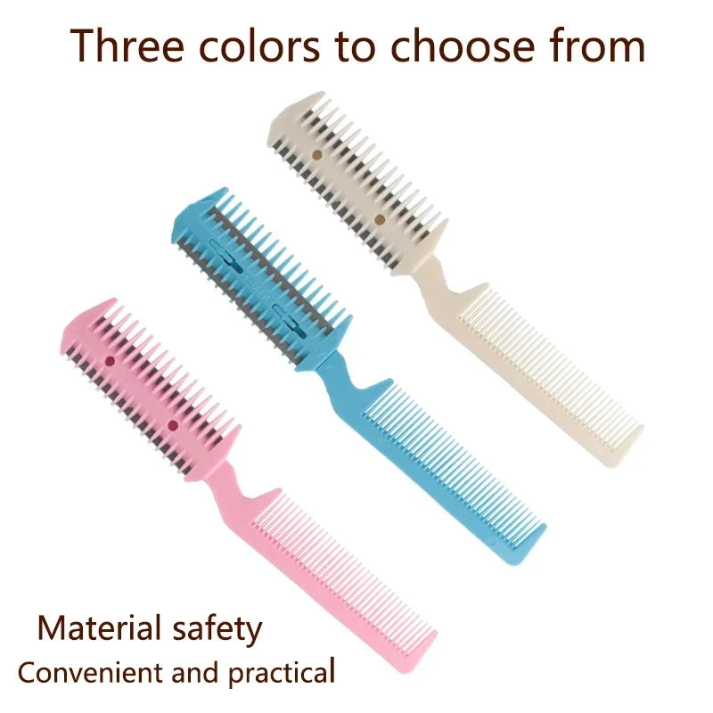 Razor Grooming Comb for Cats and Dogs with Stainless Steel Blades Thinning Hairbrush Pet Trimmer and Cutting Tool