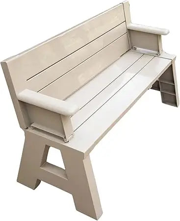 Gen 1 2-in-1 Outdoor Convertible Bench to Picnic Table Space Saving Weather Resistant Patio Furniture for Yard Deck Garden