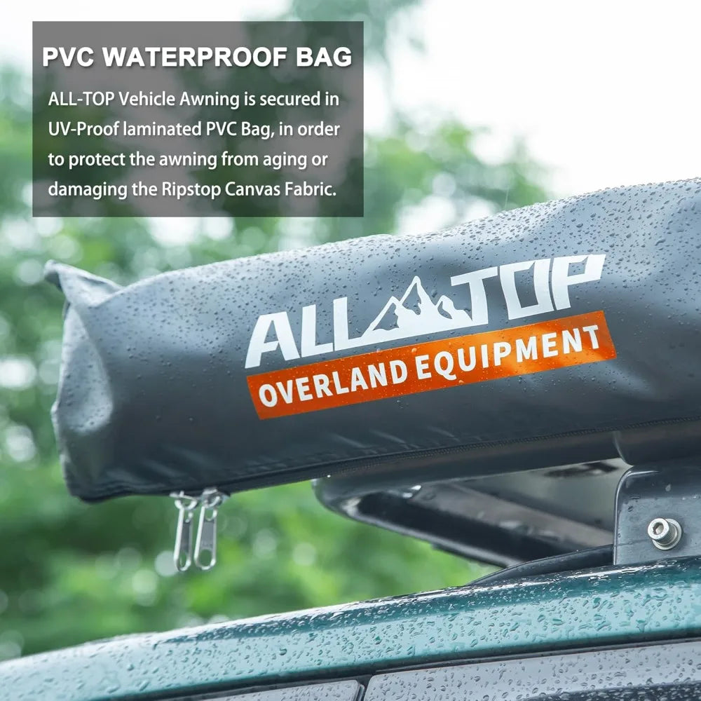Vehicle Awning Roof Rack Pull Out Sun Shade UV50 4x4 Camping