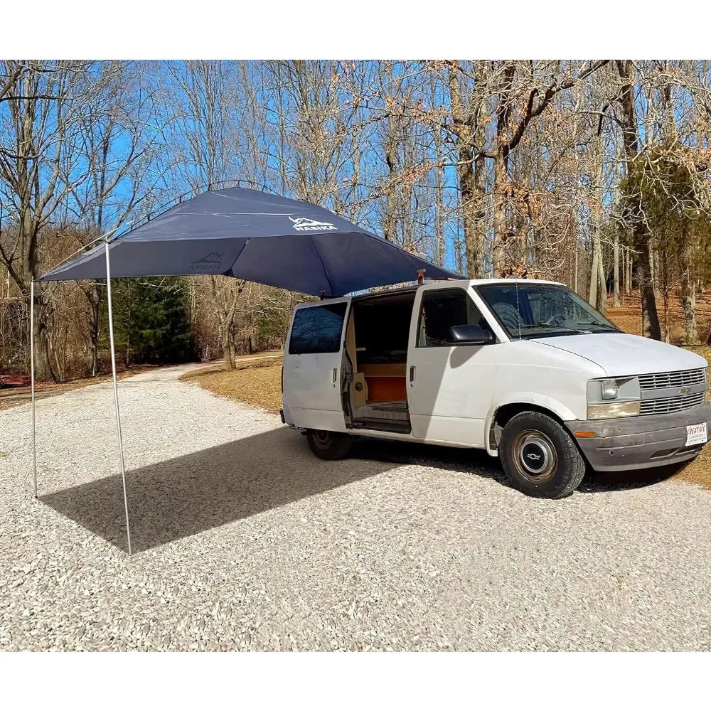 Versatile Teardrop Camping Tent And Awning Tarp For SUVs