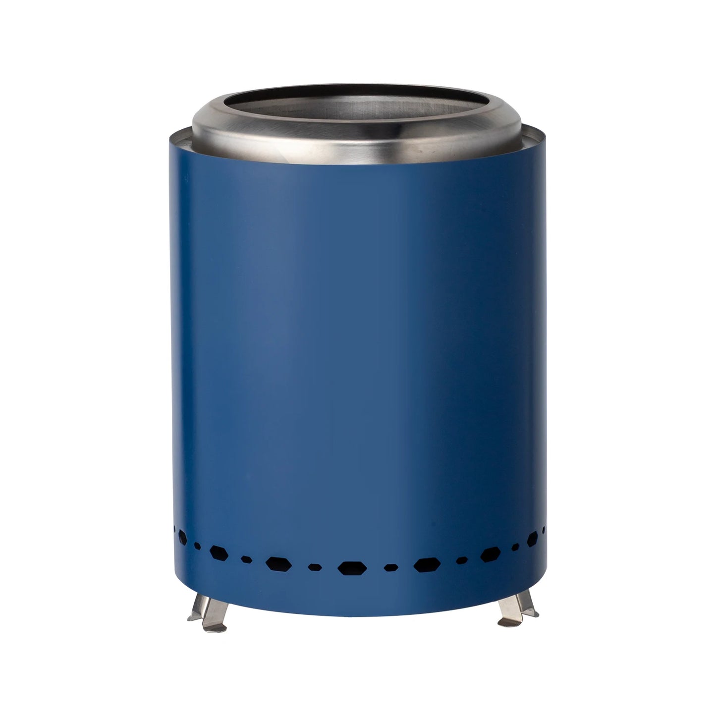 Smokeless Fire Pit Blue 7.1 x 7.1 x 9.7 Inches Durable Outdoor Burner