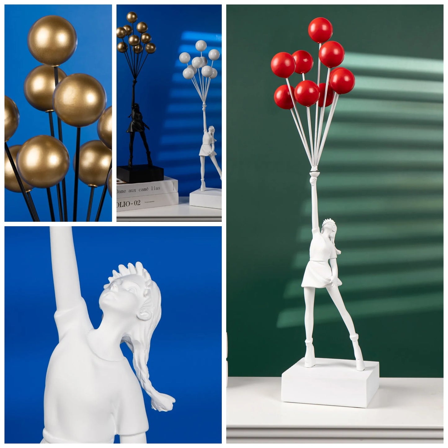 Art Balloon Girl Statues Banksy Flying Balloon Girl Sculpture