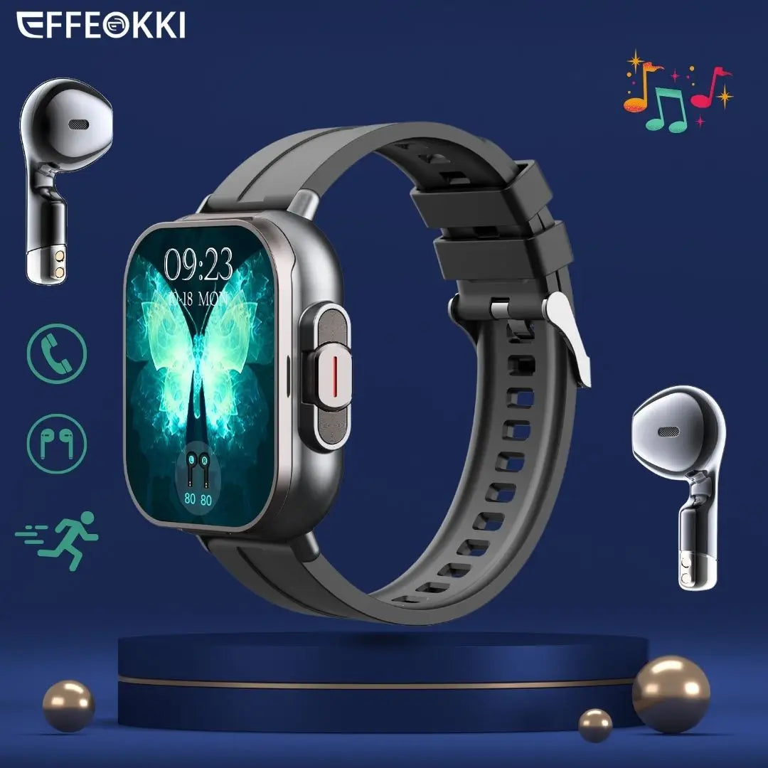 D8 2 In 1 Smartwatch And Earbuds NFC Music Control Sleep Monitor Fitness Tracker For iPhone And Android