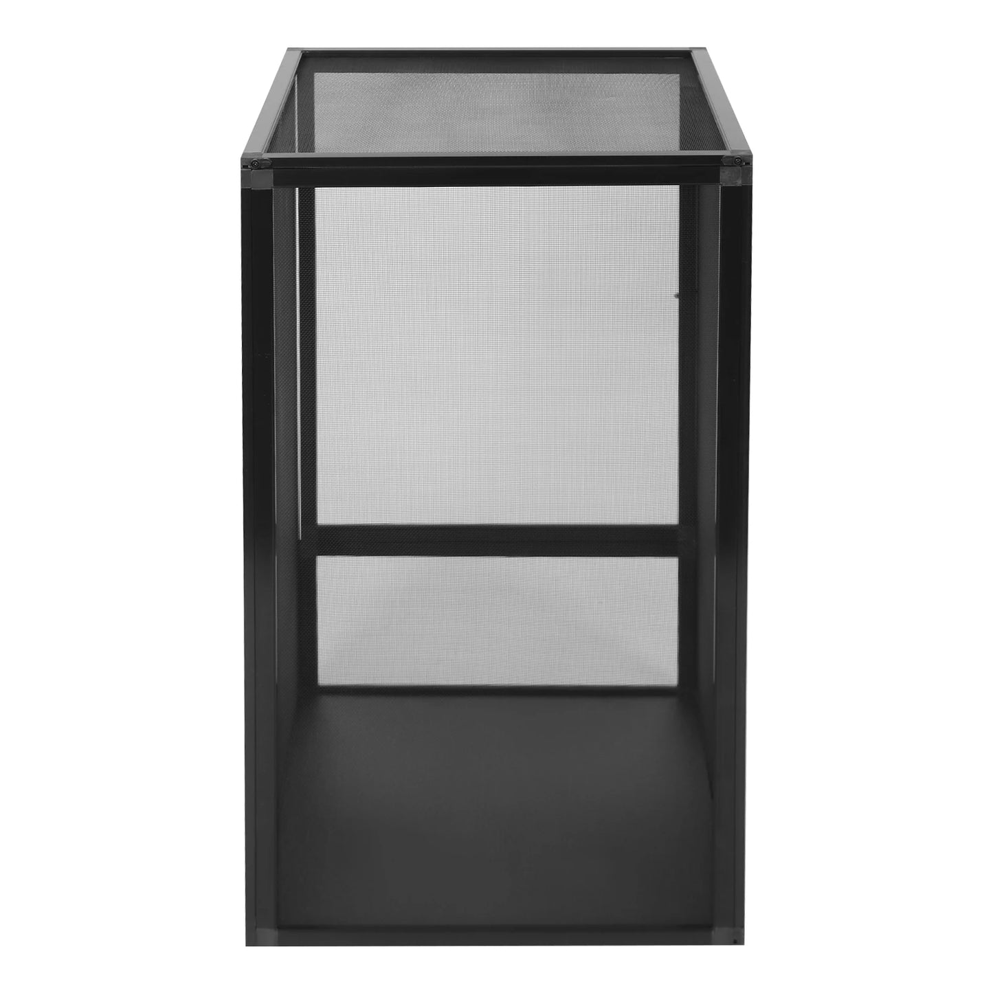Aluminum Alloy Reptile Vivarium Screen Cage Enclosure Climbing Container Feeding Box for Snake Turtle