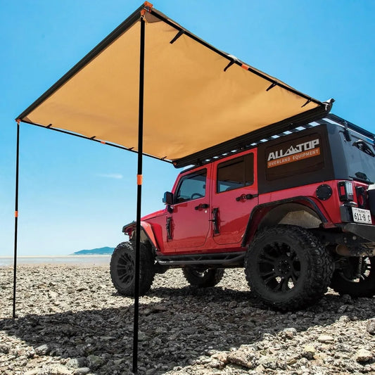 Vehicle Awning Roof Rack Pull Out Sun Shade UV50 4x4 Camping