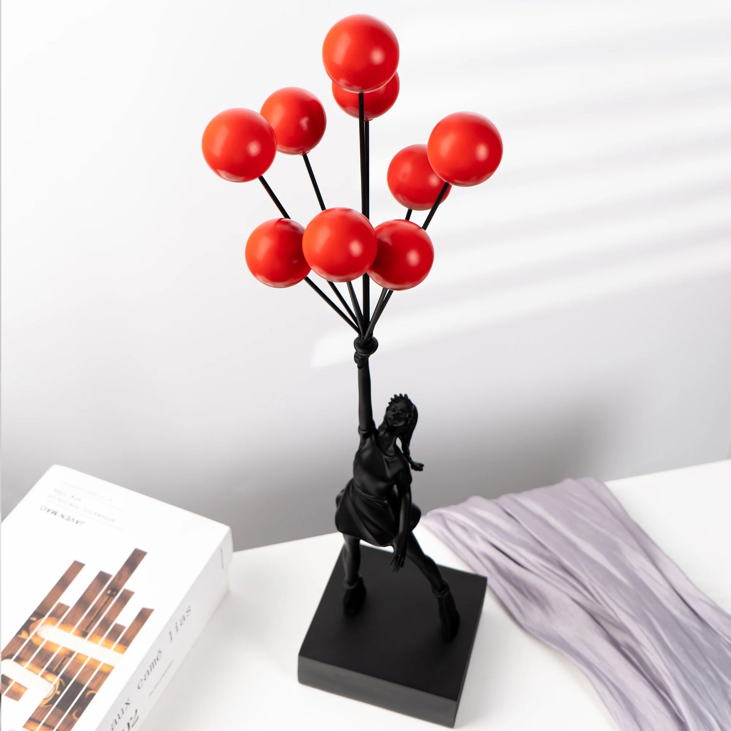 Art Balloon Girl Statues Banksy Flying Balloon Girl Sculpture